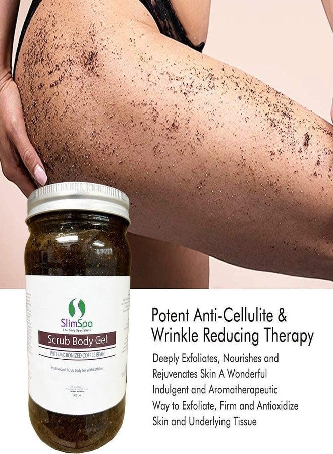 slimspa Scrub Body Gel with Micronized Coffee Bean 32 oz – Exfoliating and Firming Body Gel for Smooth, Radiant Skin – Professional Spa Formula with Natural Coffee Extracts to Polish and Revitalize - Image 5